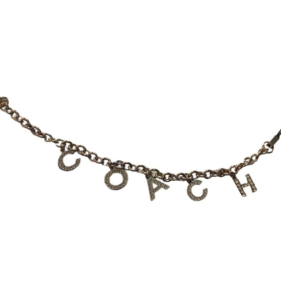 COACH Signature Silver Crystal Purse Charm Zipper Pull Retired and RARE NEW NWOT - Picture 1 of 3